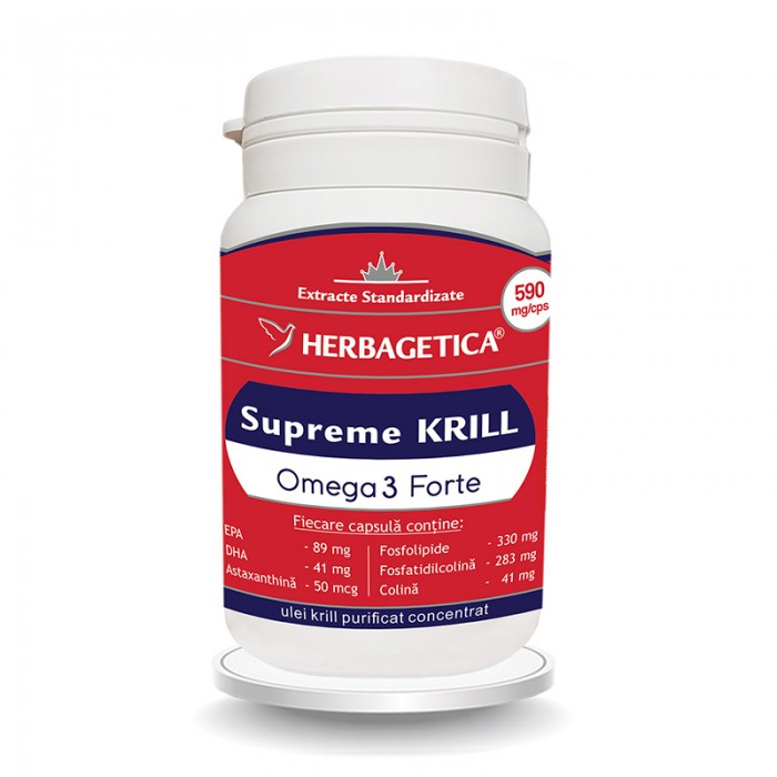 Supreme Krill Omega 3 Forte (60 capsule), Herbagetica