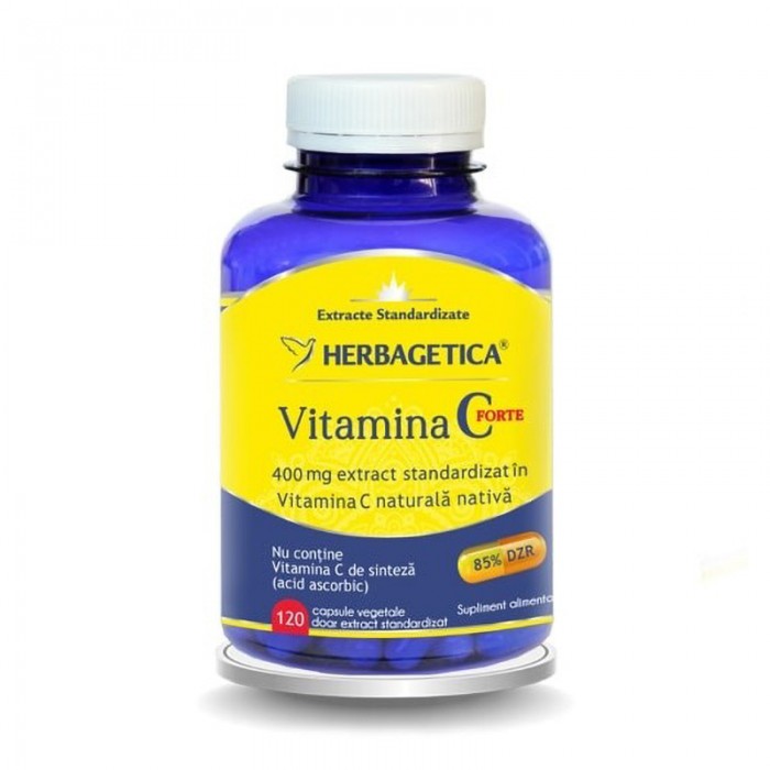 Vitamina C Forte 400mg (120 capsule), Herbagetica