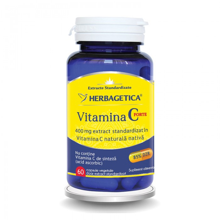 Vitamina C Forte 400mg (60 capsule), Herbagetica