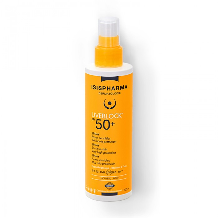 Uveblock SPF 50+ Spray cu protectie solara (200 ml), Isispharma