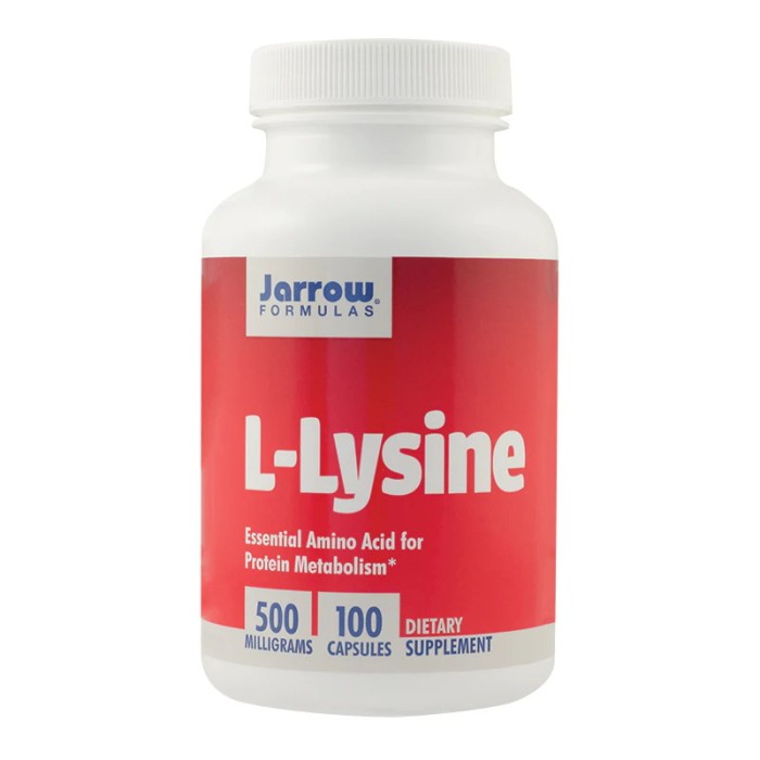 L-Lysine 500 mg (100 capsule)