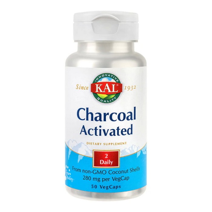 Charcoal Activated (Carbune medicinal) 280mg (50 capsule)