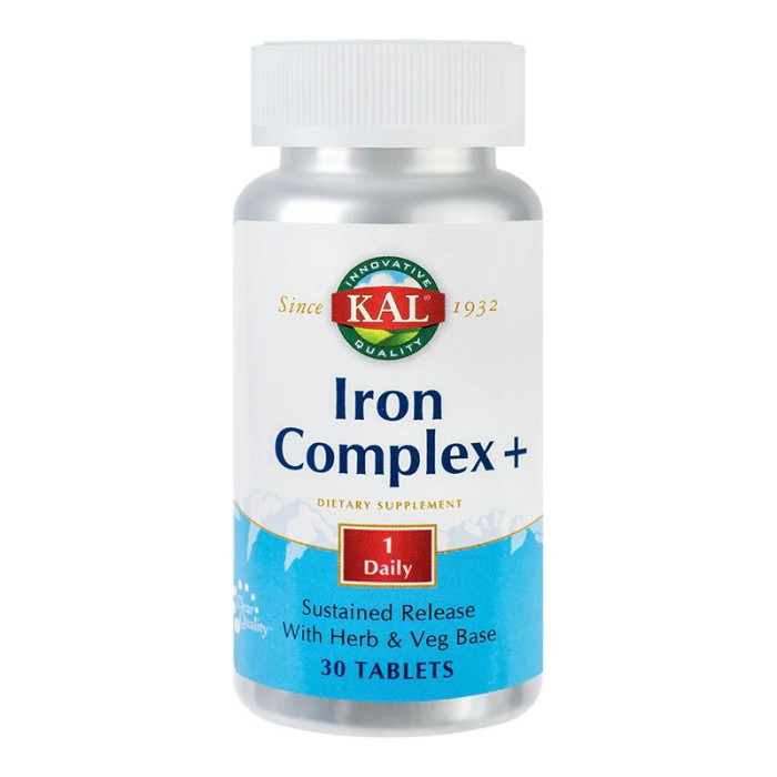 Iron Complex + (30 tablete cu eliberare prelungita), Kal