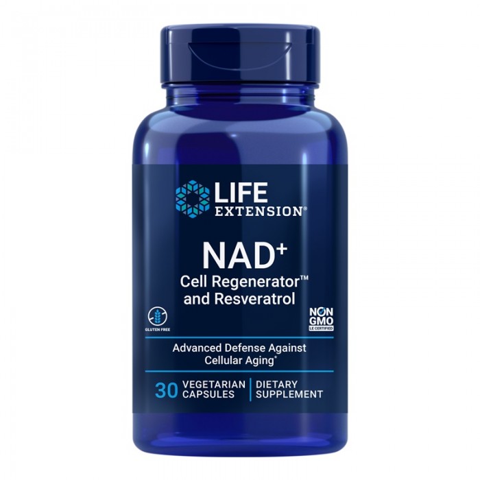 NAD+ Cell Regenerator si Resveratrol 300 mg (30 capsule), LifeExtension