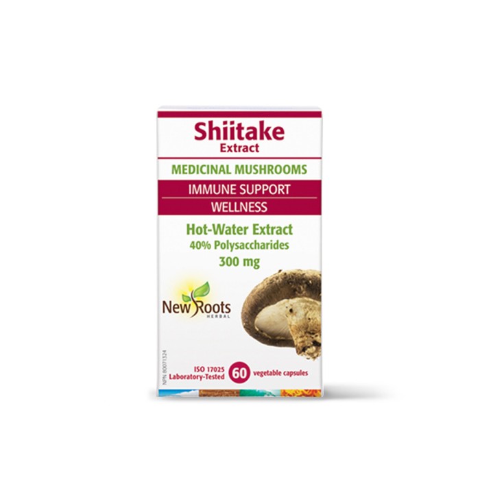 Shiitake 300 mg (60 capsule vegetale), New Roots