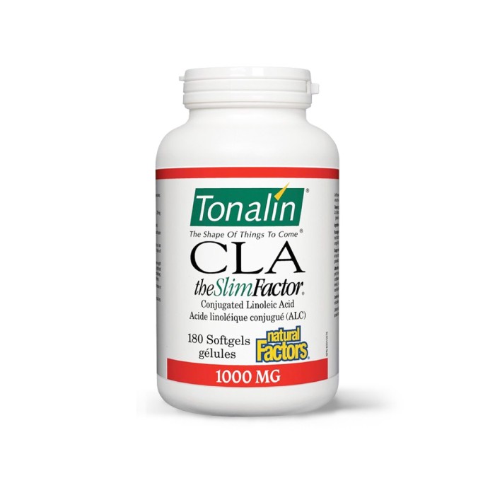 CLA Tonalin The Slim Factor 1000 mg (180 capsule moi), Natural Factors