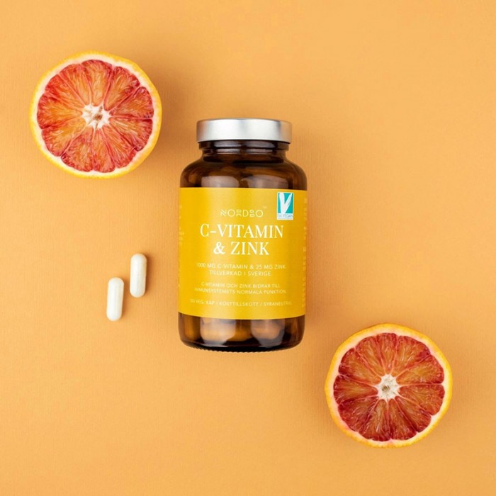 Vitamina C si Zinc Vegan (100 capsule), Nordbo