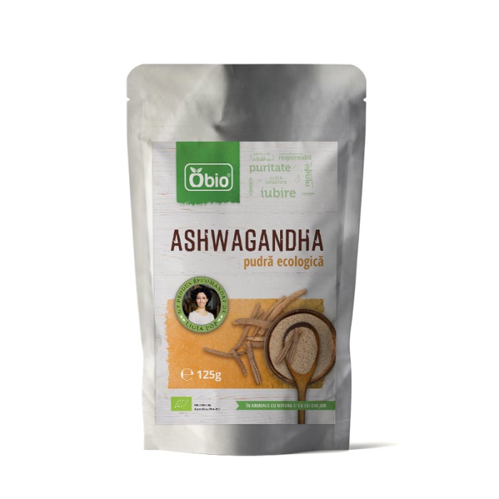 Ashwagandha pulbere raw bio (125 grame)
