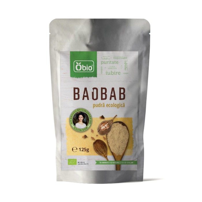 Baobab pulbere raw (125 grame)