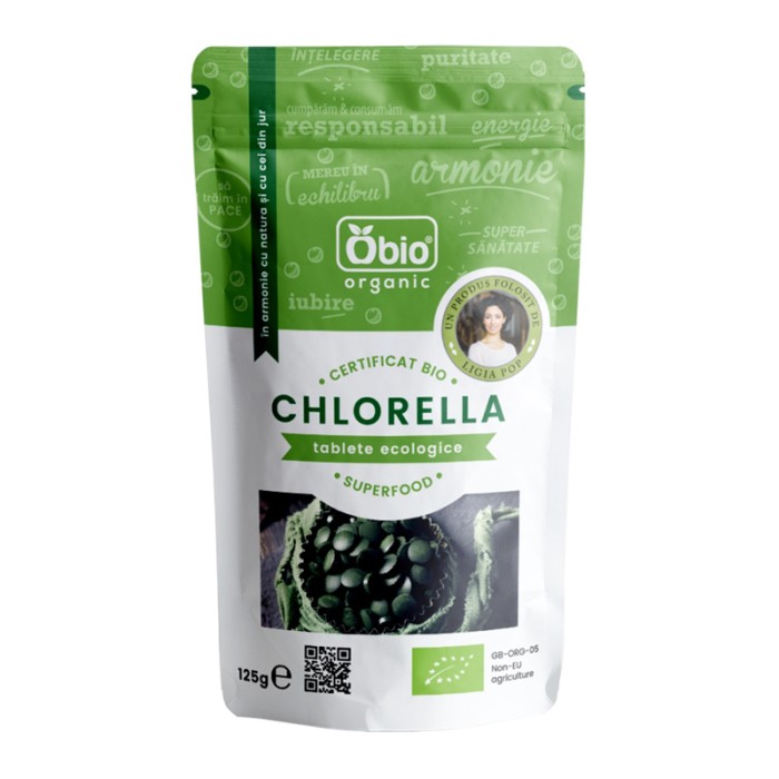 Chlorella tablete bio 125 grame (250 tablete)