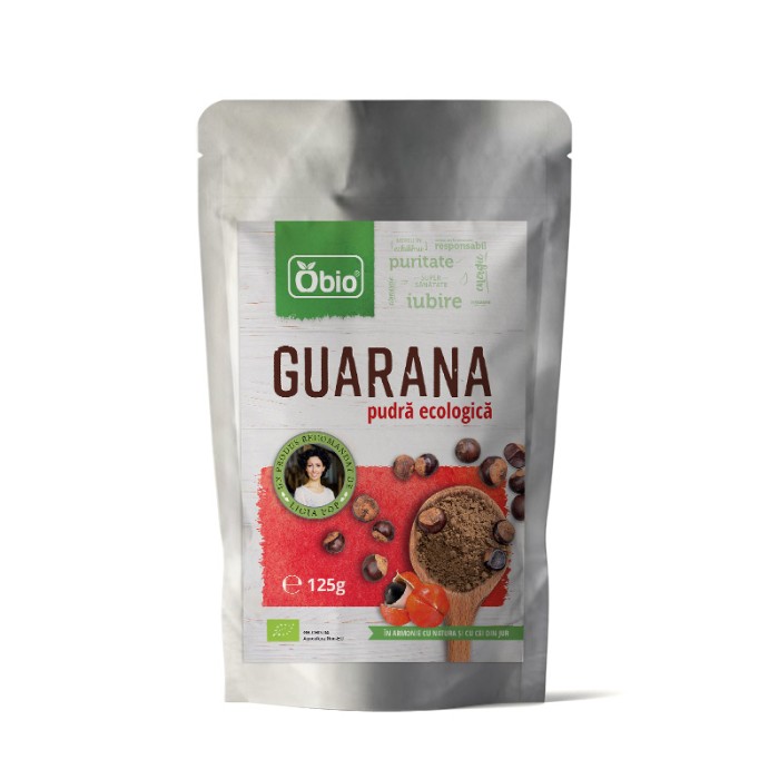 Guarana pulbere raw bio (125 grame)