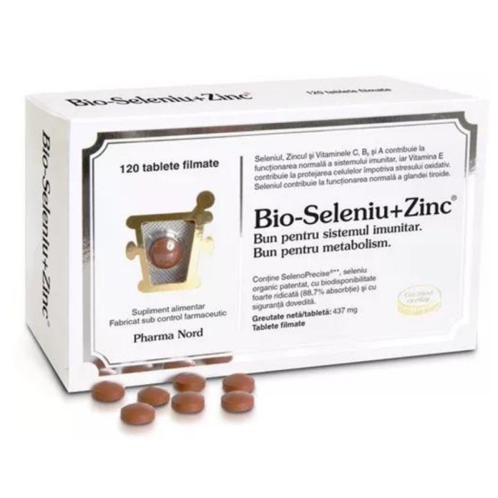 Bio-Seleniu + Zinc (120 tablete), Pharma Nord