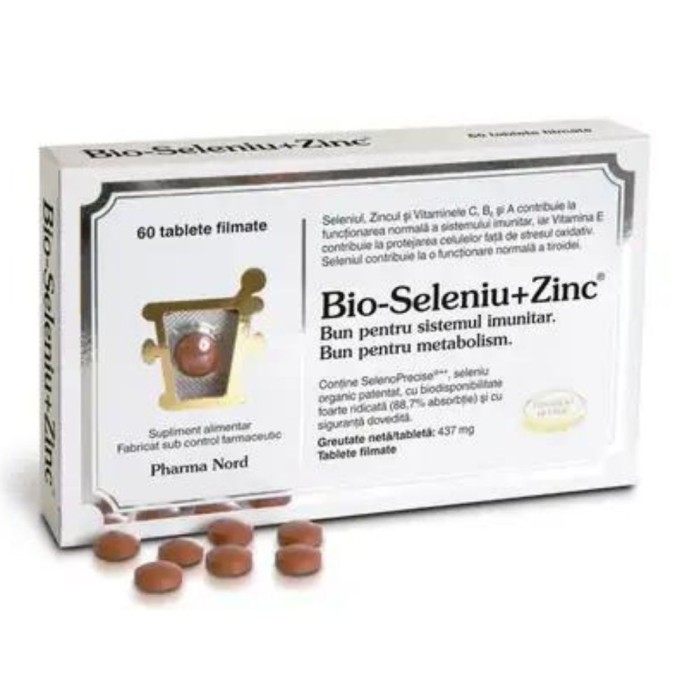 Bio-Seleniu + Zinc (60 tablete), Pharma Nord