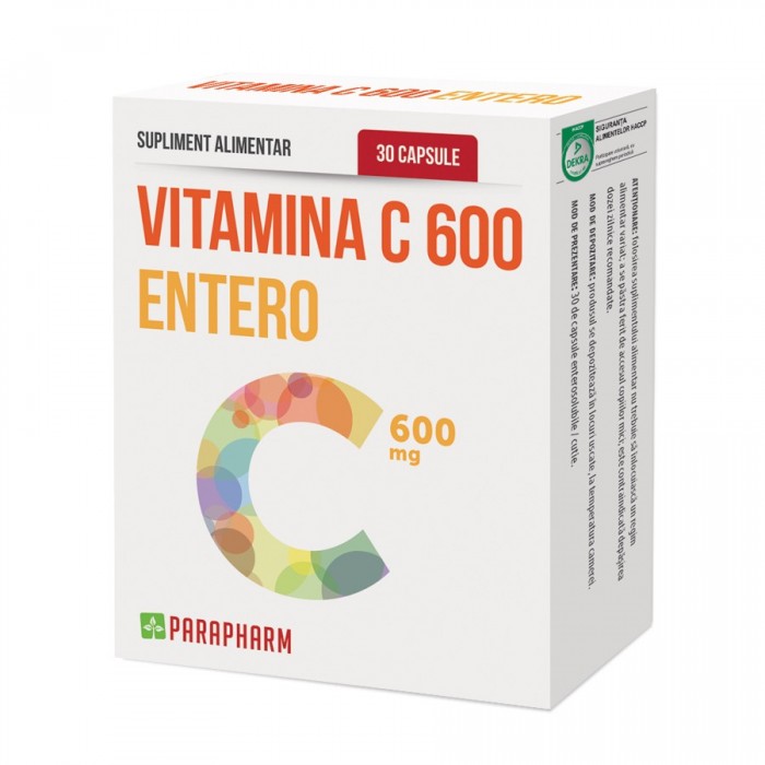 Quantumpharm, Vitamina C 600 ENTERO (30 capsule)