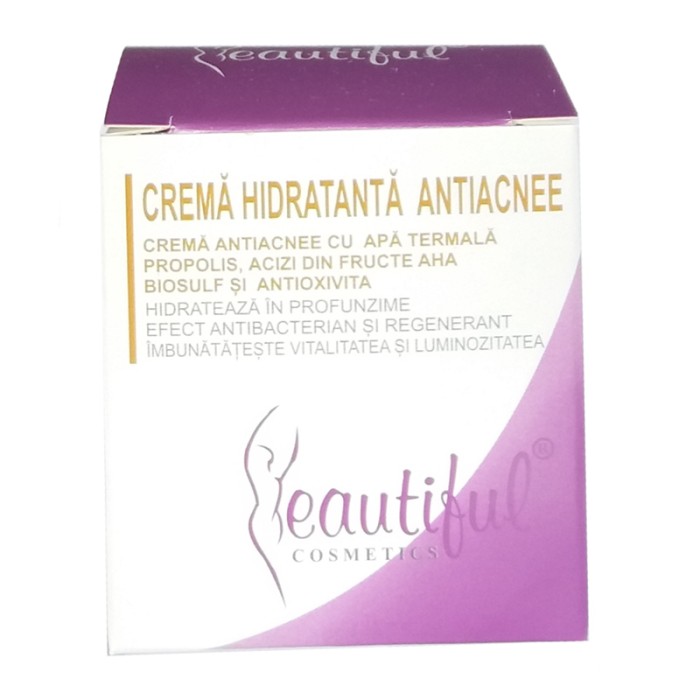 Crema antiacnee cu apa termala si antioxivita (50 ml), Beautiful Cosmetics