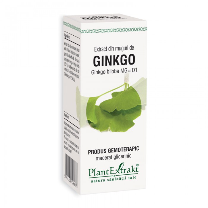 Extract din muguri de ginkgo - Ginkgo Biloba MG=D1 (50 ml), Plantextrakt