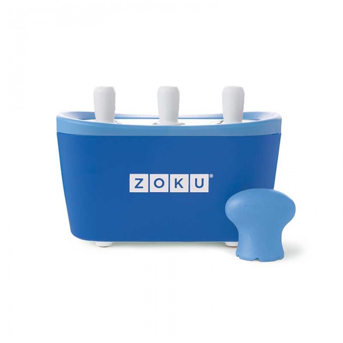 Dispozitiv pentru preparare inghetata 3 incinte Zoku ZK101 albastru