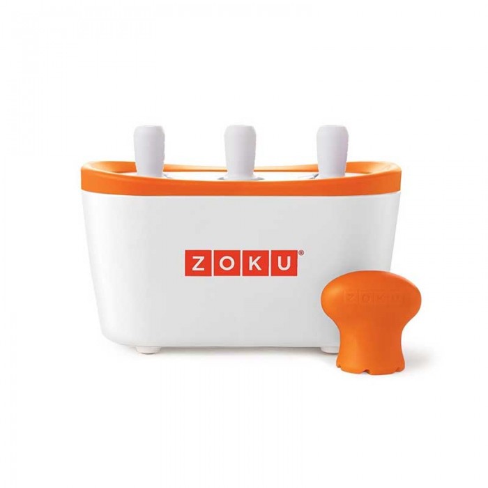 Dispozitiv pentru preparare inghetata 3 incinte Zoku ZK101 alb
