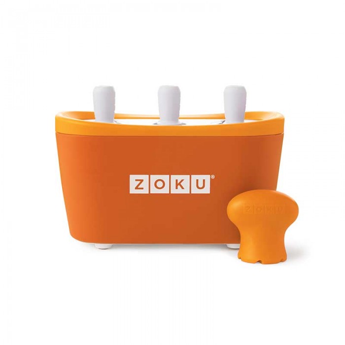 Dispozitiv pentru preparare inghetata 3 incinte Zoku ZK101 portocaliu