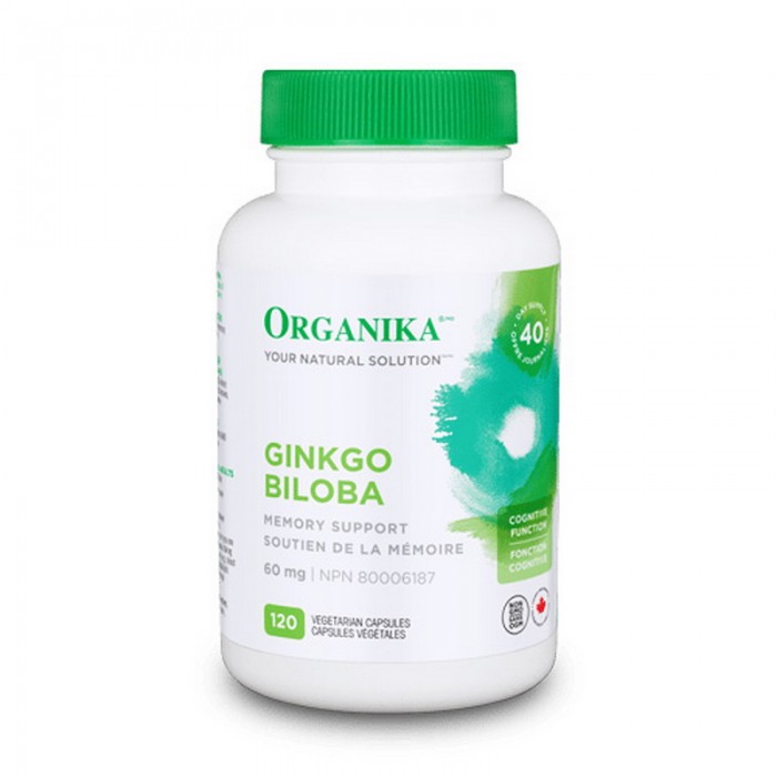 Ginkgo Biloba 60 mg (120 capsule), Organika Canada