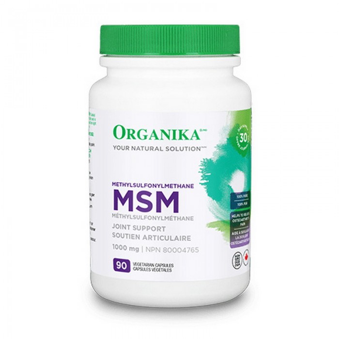 MSM Metil Sulfonil Metan 1000 mg (90 capsule), Organika Canada