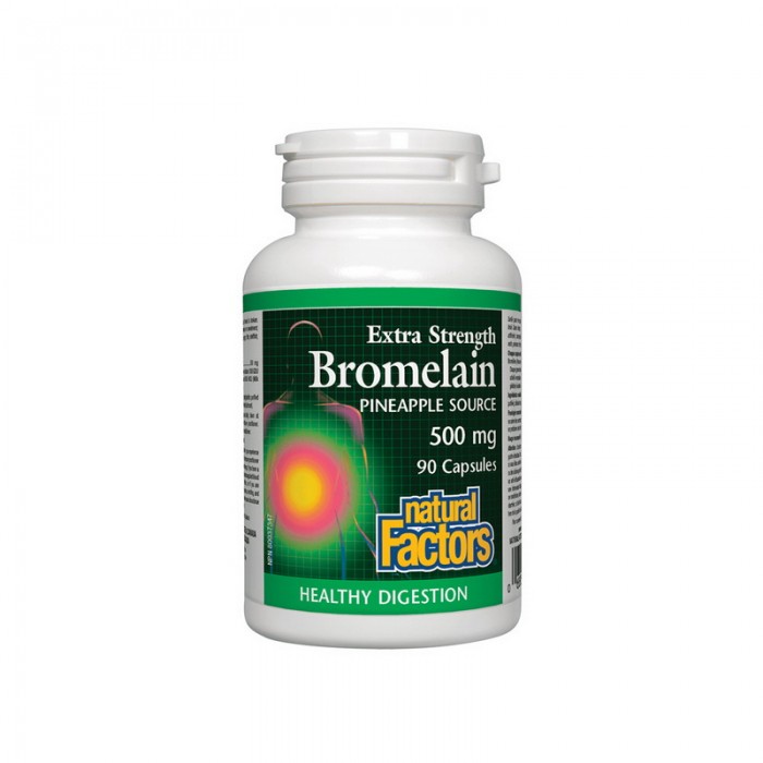 Bromelaina forte 500 mg (90 capsule), Natural Factors