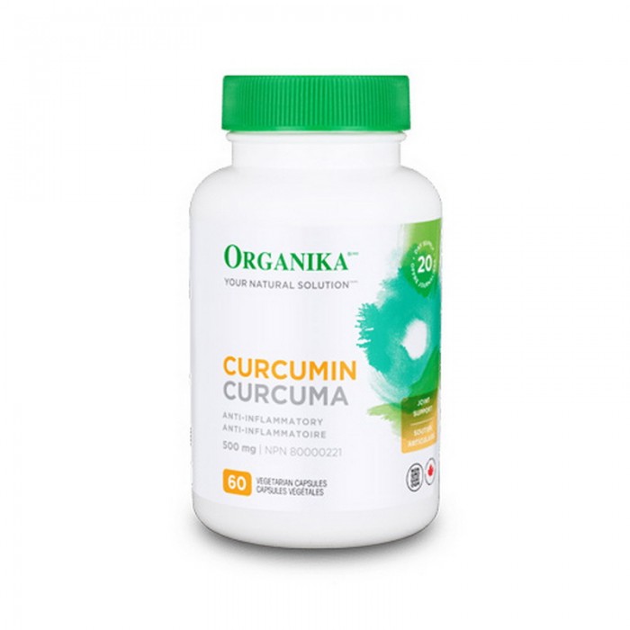 Curcumin 500 mg (60 capsule), Organika Canada
