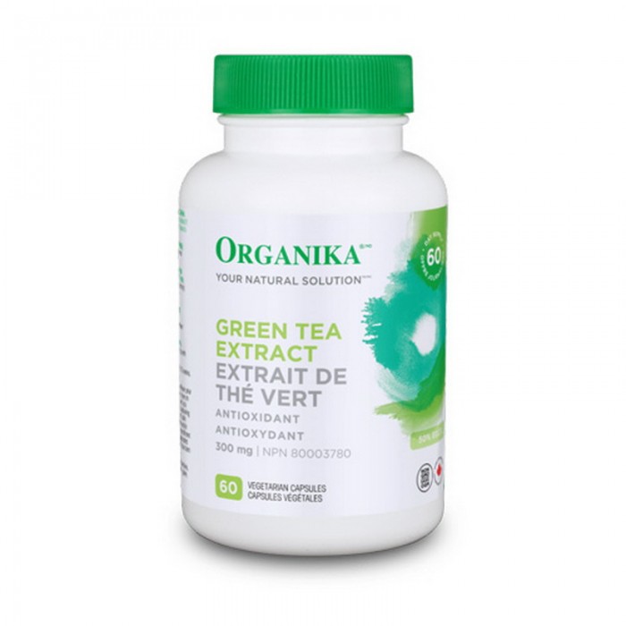 Extract concentrat de ceai verde 300 mg (60 capsule), Organika Canada
