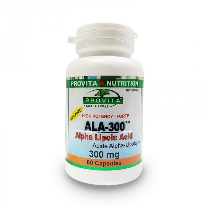 ALA-300 Acid Alfa Lipoic Standardizat Forte 300 mg (60 capsule), Provita Nutrition