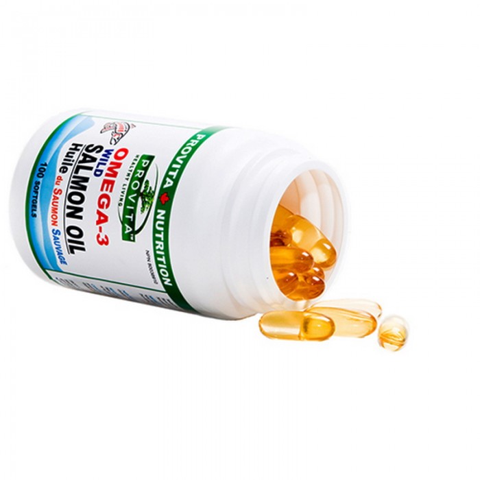 Omega-3 Ulei de somon salbatic de Pacific 1000 mg (100 capsule), Provita Nutrition