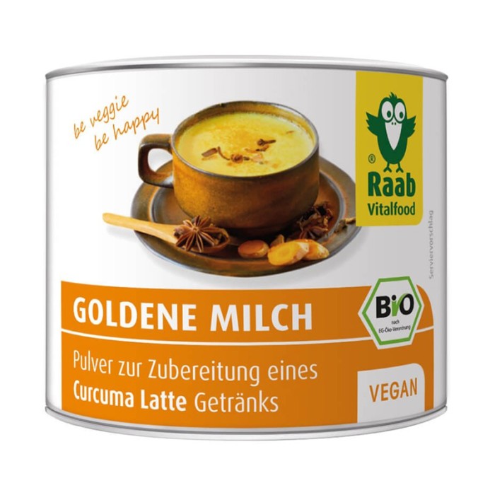 Golden Milk bio (70 grame) (bautura instant cu turmeric), Raab Vitalfood