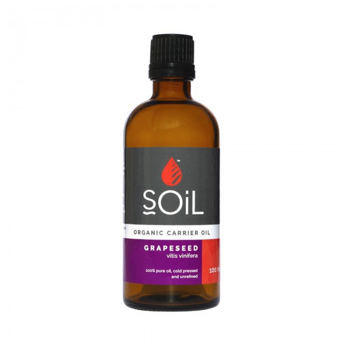 Ulei Baza Seminte de struguri 100% Organic (100 ml), SOiL