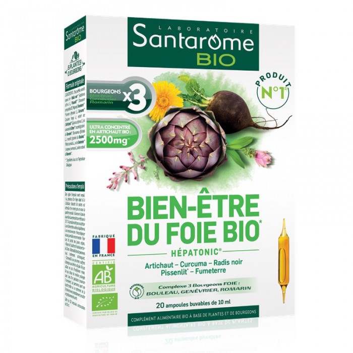 Hepatonic Bio Bien Etre (20 fiole), Santarome