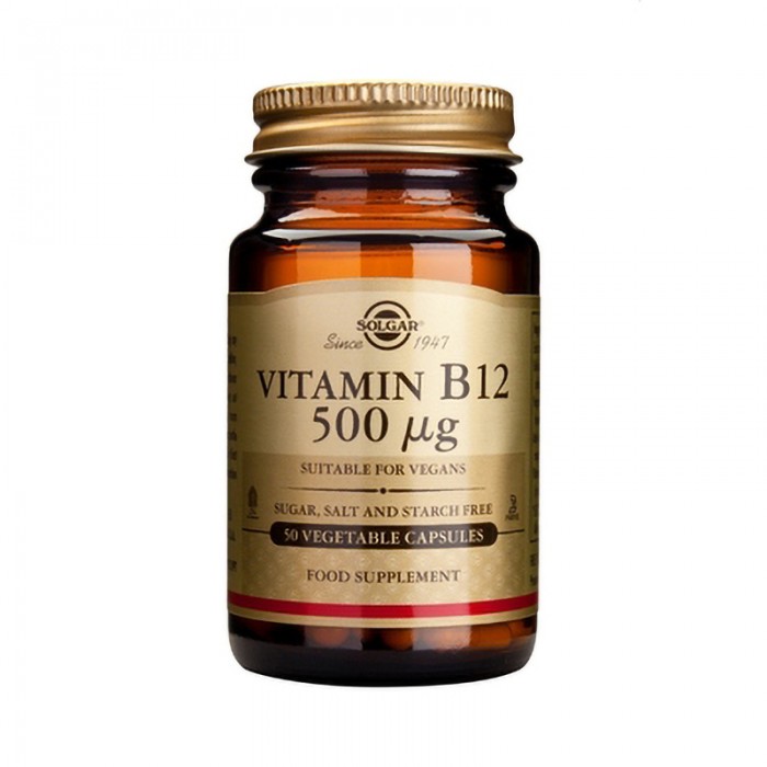 Vitamin B-12 500µg (50 capsule), Solgar