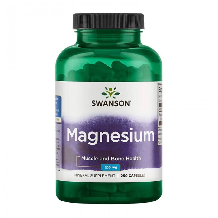 Magneziu 200 mg (250 capsule), Swanson