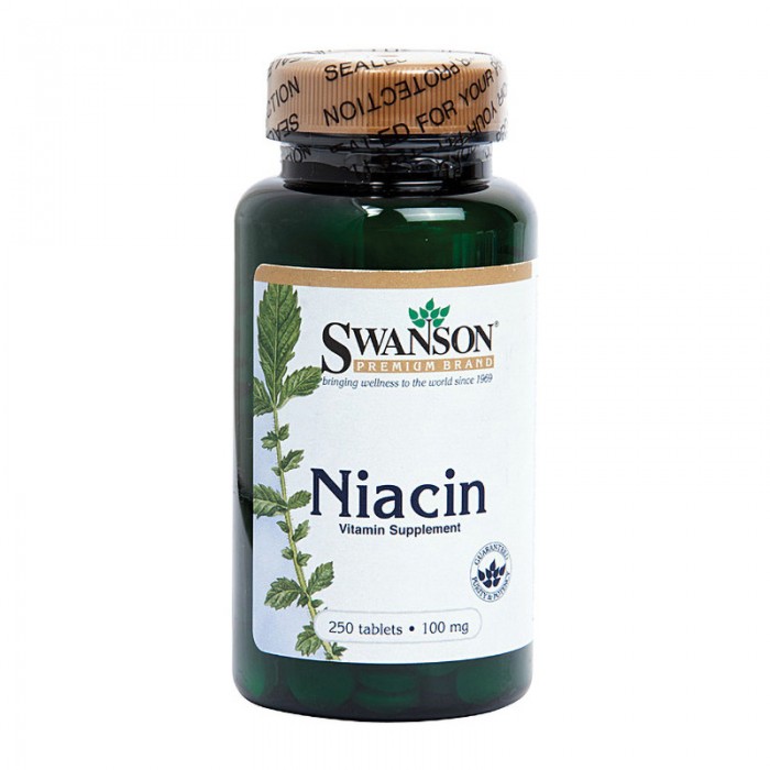 Vitamina B3 Niacina 100 mg (250 comprimate), Swanson