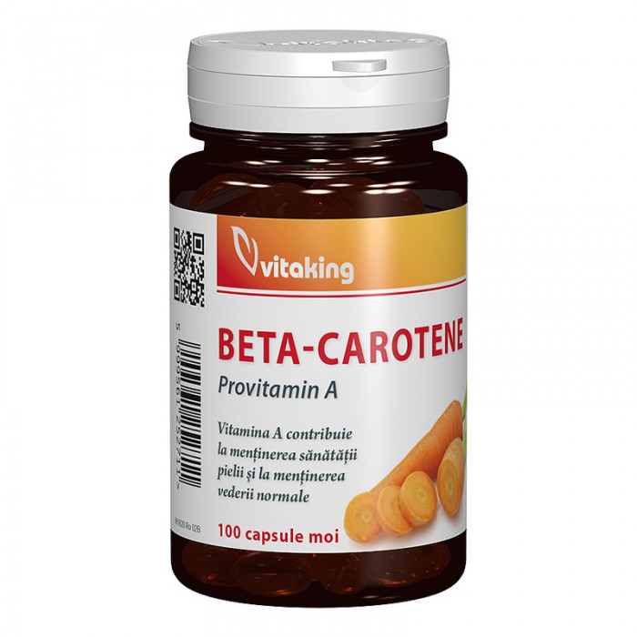 Betacaroten natural 25000 UI (100 capsule), Vitaking