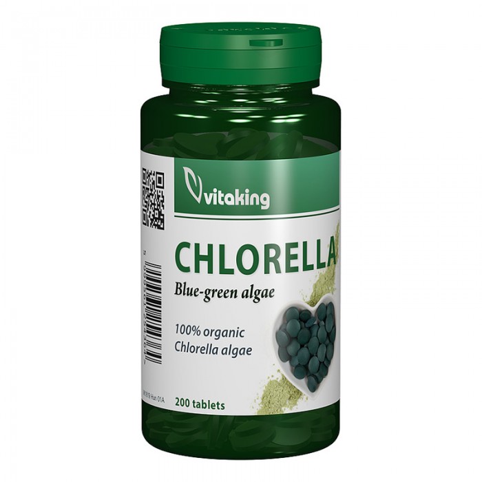 Chlorella 500 mg (200 comprimate), Vitaking