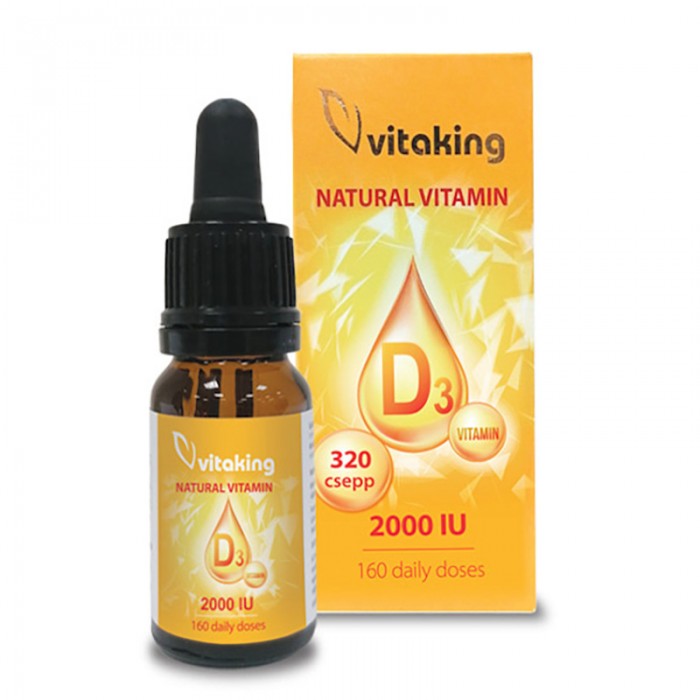 Picaturi de Vitamina D3 10ml (320 picaturi), Vitaking