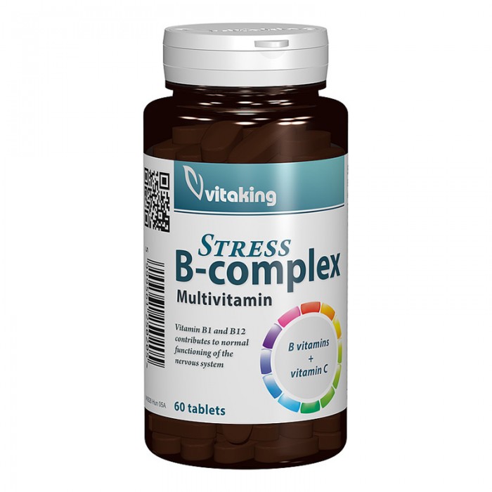 Stress B Complex cu Vitamina C (60 comprimate), Vitaking
