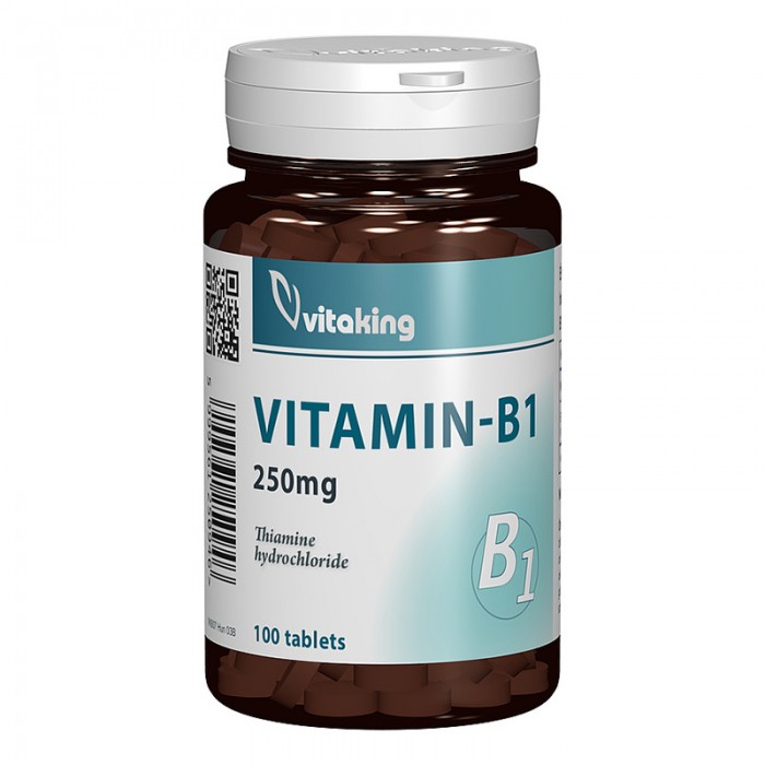 Vitamina B1 Tiamina 250 mg (100 comprimate), Vitaking
