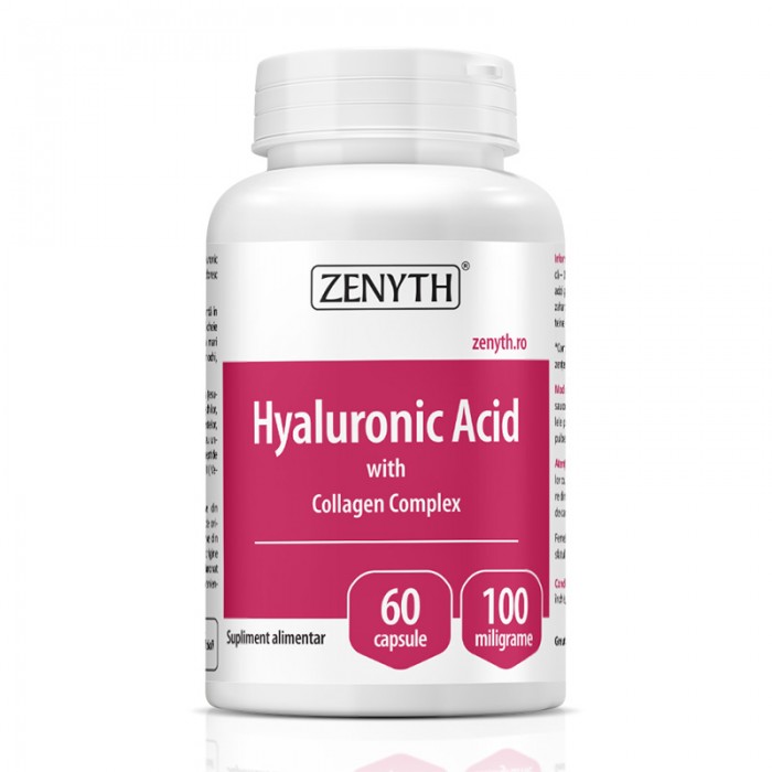 Acid Hyaluronic cu Collagen Complex 700 mg (60 capsule), Zenyth Pharmaceuticals