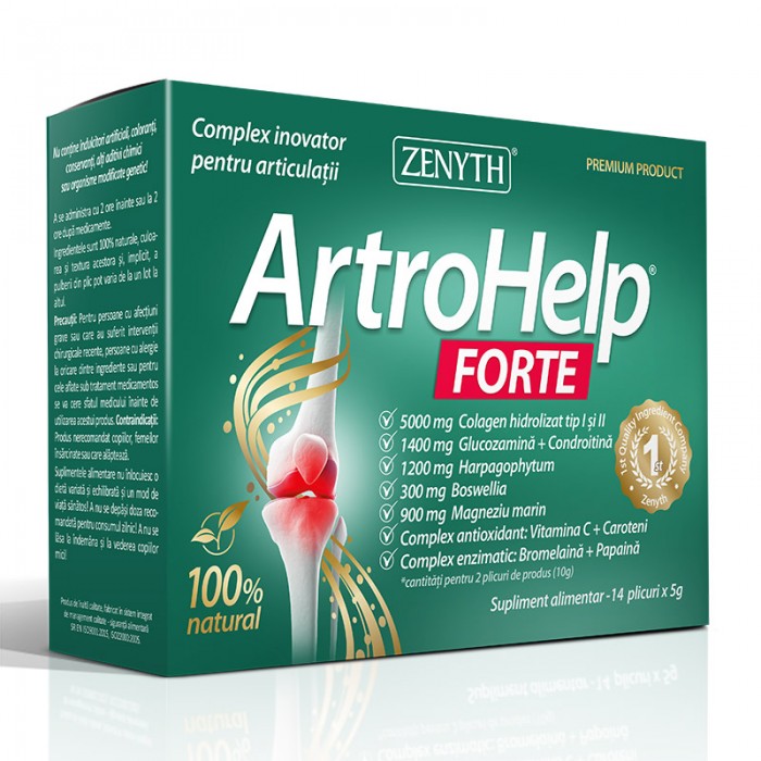 ArtroHelp Forte 5 grame (14 plicuri), Zenyth Pharmaceuticals