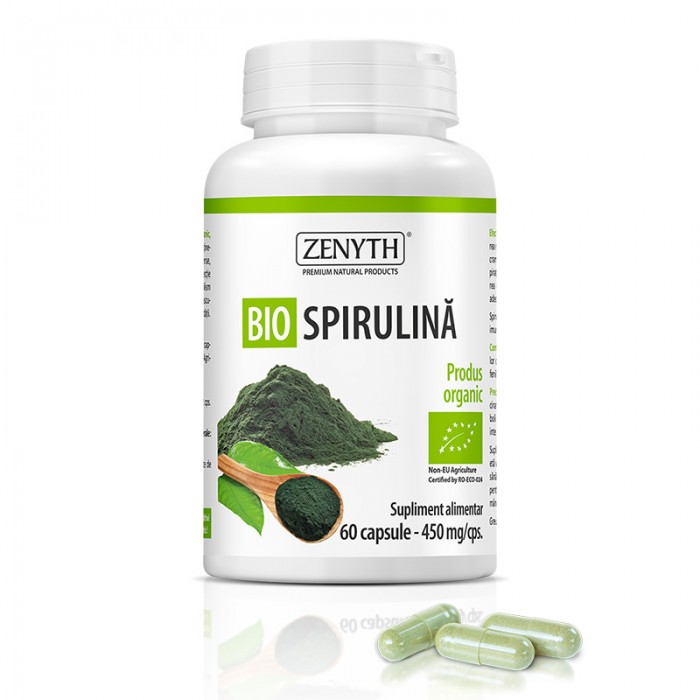 Bio Spirulina 450 mg (60 capsule), Zenyth Pharmaceuticals