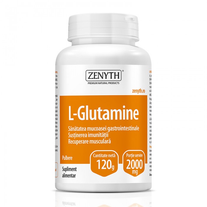 L-Glutamine 120 grame, Zenyth Pharmaceuticals
