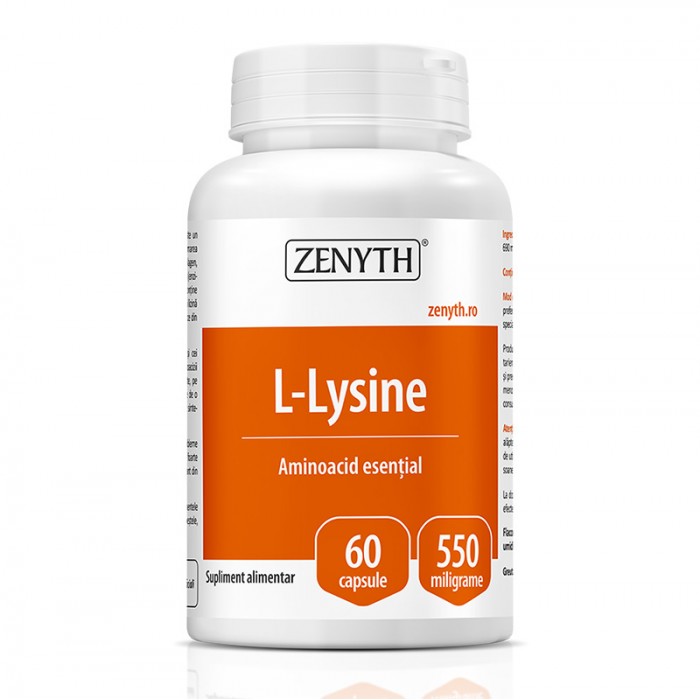 L-Lysine 550 mg (60 capsule), Zenyth Pharmaceuticals
