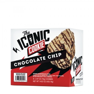 THE ICONIC COOKIE Baton proteic cu aroma de ciocolata tripla (70 grame), GNC