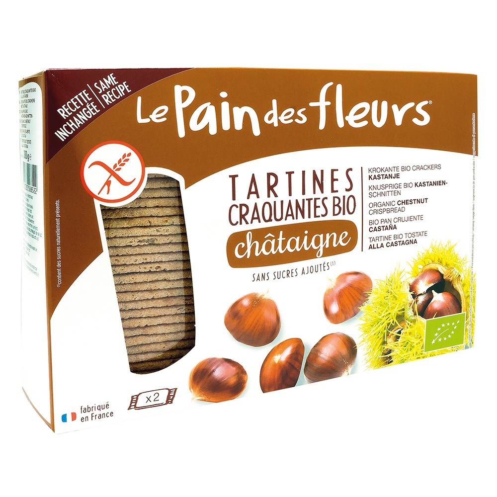 Turte crocante cu castane fara gluten (300g), Le Pain Des Fleurs