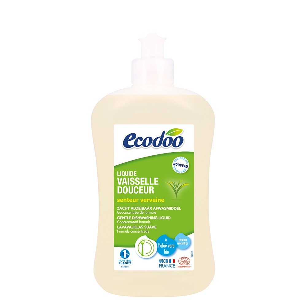 Detergent bio vase cu aloe vera si verbena (500ml), Ecodoo Ecodoo