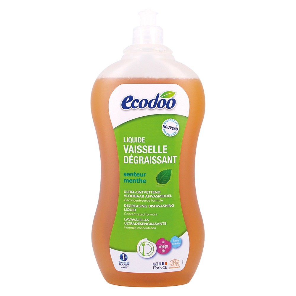 Detergent bio vase ultradegresant cu otet si menta (1L), Ecodoo Ecodoo imagine noua
